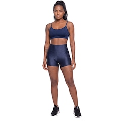 Conjunto Feminina Fitness Top Alça Fina e Short New Zig Vekyo Roupa De Academia Treino Musculação - Foto 1