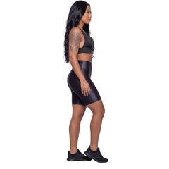 Conjunto Feminina Fitness Top Bojo e Bermuda New Zig Vekyo Roupa De Academia Treino Musculação - Foto 3