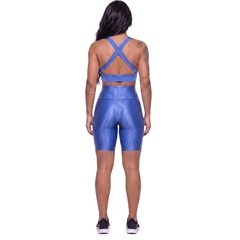 Conjunto Feminina Fitness Top Bojo e Bermuda New Zig Vekyo Roupa De Academia Treino Musculação - Foto 2