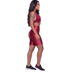 Conjunto Feminina Fitness Top Bojo e Bermuda New Zig Vekyo Roupa De Academia Treino Musculação - Foto 3
