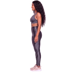 Conjunto Feminino Fitness Top Bojo e Calça New Zig Vekyo Roupa De Academia Treino Para Musculação - Foto 3