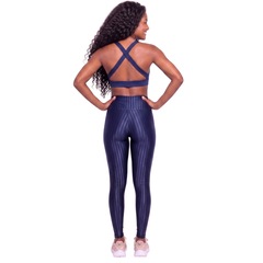 Conjunto Feminino Fitness Top Bojo e Calça New Zig Vekyo Roupa De Academia Treino Para Musculação - Foto 2