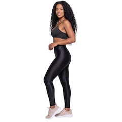 Conjunto Feminina Fitness Top Alça Fina e Calça New Zig Vekyo Roupa De Academia Musculação - Foto 3