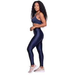 Conjunto Feminina Fitness Top Alça Fina e Calça New Zig Vekyo Roupa De Academia Musculação - Foto 3