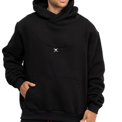 Blusão de Moletom Oakley Canguru Skull Pin Masculino - Foto 1