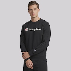 Blusão de Moletom Champion Crewnek Athletic Script  INK Masculino - Foto 2