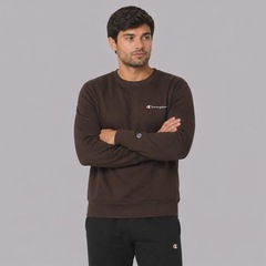 Blusão de Moletom Champion Crewnek Athletic Mini Script INK Masculino - Foto 2