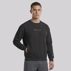 Blusão de Moletom Champion Tech Crewneck Mini Script Logo Masculino - Foto 2