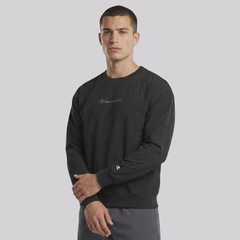 Blusão de Moletom Champion Tech Crewneck Mini Script Logo Masculino - Foto 3