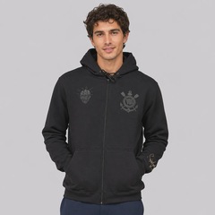 Jaqueta de Moletom do Corinthians X Sabotage com Balaclava Masculina - Foto 1