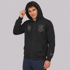 Jaqueta de Moletom do Corinthians X Sabotage com Balaclava Masculina - Foto 3