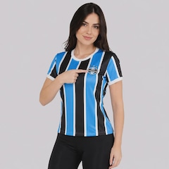Camisa do Grêmio Baby Look Tricolor Feminina - Foto 2