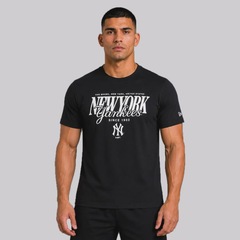 Camiseta New Era New York Yankees Script Graphic Masculina - Foto 1