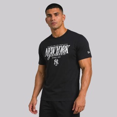 Camiseta New Era New York Yankees Script Graphic Masculina - Foto 2