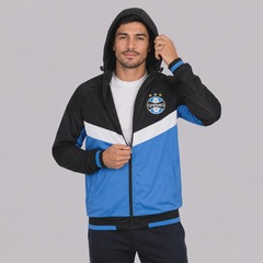 Jaqueta do Grêmio Trilobal com Capuz Tricolor Masculina - Foto 3