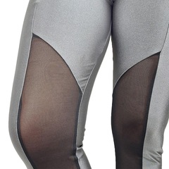 Calça Legging Selene Com Recorte e Tule Feminina - Foto 5