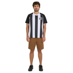 Camisa Santos Mosaico Braziline Masculina - Foto 4