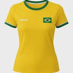 Camiseta do Brasil Básica Saga Braziline Feminina - Foto 2