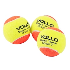 Bola Beach Tennis Vollo 3 unidades Balls Unissex - Foto 1