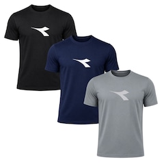Kit 3 Camisetas Diadora Big Logo Masculino - Foto 1