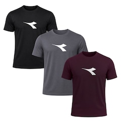 Kit 3 Camisetas Diadora Big Logo Masculino - Foto 1