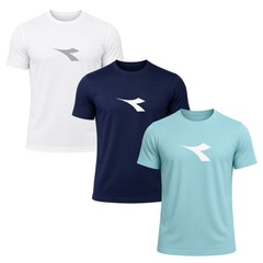 Kit 3 Camisetas Diadora Big Logo Masculino - Foto 1