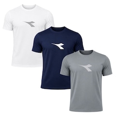Kit 3 Camisetas Diadora Big Logo Masculino - Foto 1