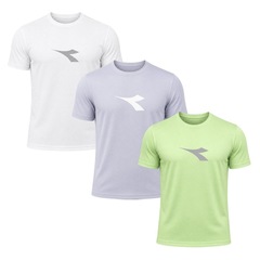 Kit 3 Camisetas Diadora Big Logo Masculino - Foto 1