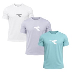 Kit 3 Camisetas Diadora Big Logo Masculino - Foto 1