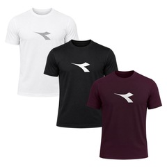 Kit 3 Camisetas Diadora Big Logo Masculino - Foto 1