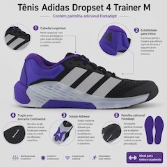 Tênis Masculino adidas Dropset 4 Trainer M - Foto 6