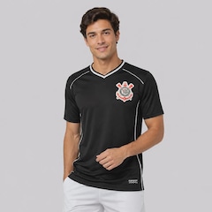 Camisa do Corinthians Escudo SCCP Gola V Masculina - Foto 1