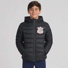 Jaqueta do Corinthians Puffer com Capuz Infantil - Foto 1