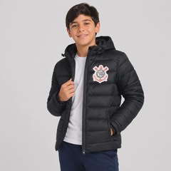 Jaqueta do Corinthians Puffer com Capuz Infantil - Foto 2