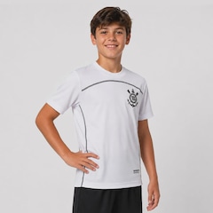 Camisa do Corinthians Escudo Black Infantil - Foto 2