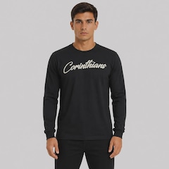 Camisa do Corinthians Manga Longa Vai Corinthians! Masculina - Foto 1