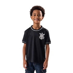 Camiseta do Corinthians Braziline Arte Infantil - Foto 1