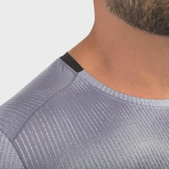 Camiseta Mizuno Run Easy 5 Masculina - Cinza/Preta - Mizuno - Masculino - Foto 6