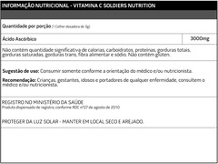 Vitamina C em Pó - Ácido Ascórbico 250g - 100% Puro Importado - Soldiers Nutrition - Foto 3