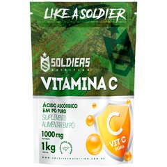 Vitamina C em Pó Ácido Ascórbico 1kg 100% Puro Importado Soldiers Nutrition - Foto 3