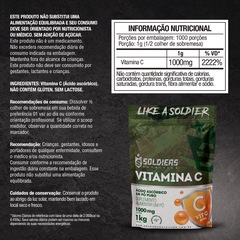 Vitamina C em Pó Ácido Ascórbico 1kg 100% Puro Importado Soldiers Nutrition - Foto 7