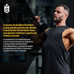 L-Taurina 500g 100% Pura Importada Soldiers Nutrition - Foto 4