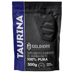 L-Taurina 500g 100% Pura Importada Soldiers Nutrition - Foto 5