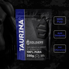 L-Taurina 250g 100% Pura Importada Soldiers Nutrition - Foto 3