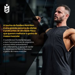 L-Taurina 250g 100% Pura Importada Soldiers Nutrition - Foto 4