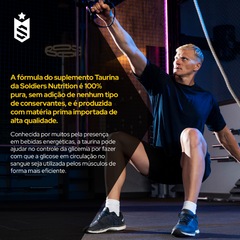 L-Taurina 250g 100% Pura Importada Soldiers Nutrition - Foto 6