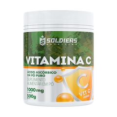 Vitamina C em Pó - Ácido Ascórbico 500g - 100% Puro Importado - Soldiers Nutrition - Foto 1