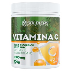 Vitamina C em Pó - Ácido Ascórbico 500g - 100% Puro Importado - Soldiers Nutrition - Foto 3