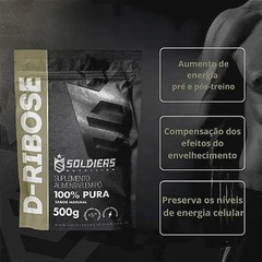 D-Ribose 500g - 100% Pura Importada - Soldier Nutritions - Foto 3