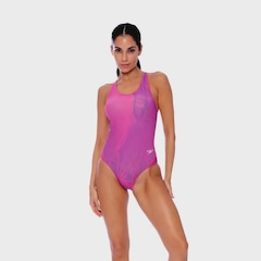 Maiô Feminino Speedo Alça Larga Net - Foto 1